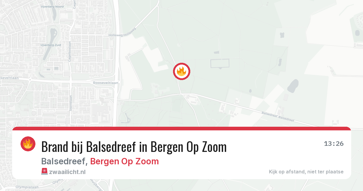 Brand bij Balsedreef in Bergen Op Zoom — 5 jul 2026