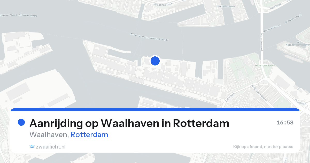 Aanrijding op Waalhaven in Rotterdam — 19 aug 2026