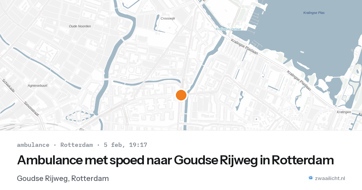 Ambulance met spoed naar Goudse Rijweg in Rotterdam — 5 feb 2026