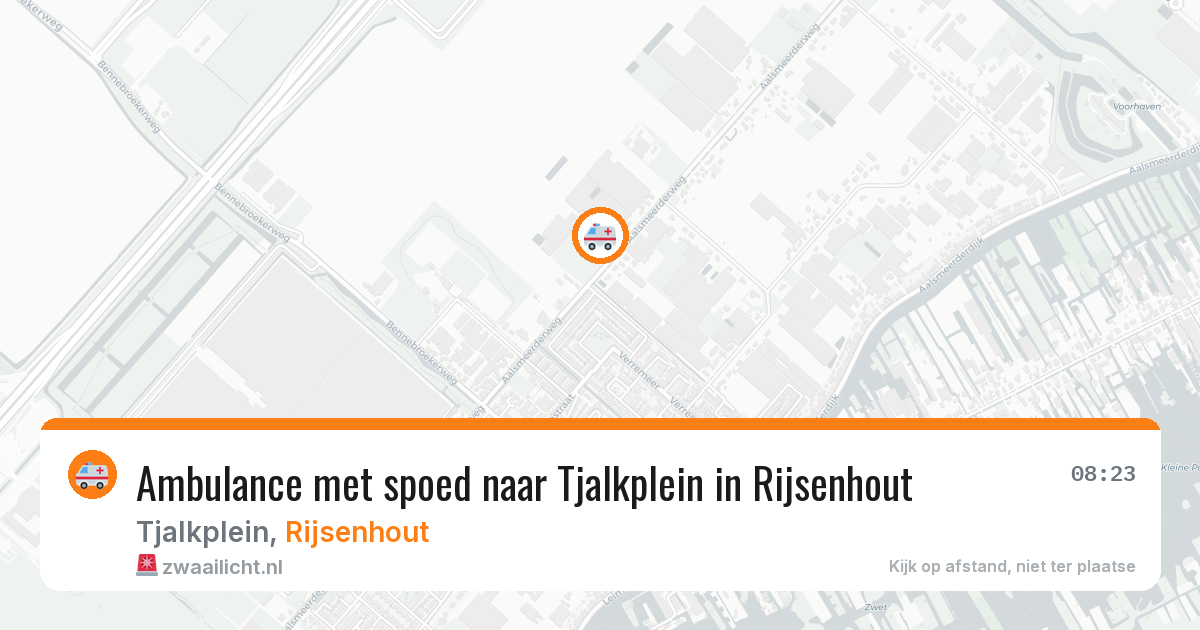 Ambulance met spoed naar Tjalkplein in Rijsenhout — 24 apr 2026