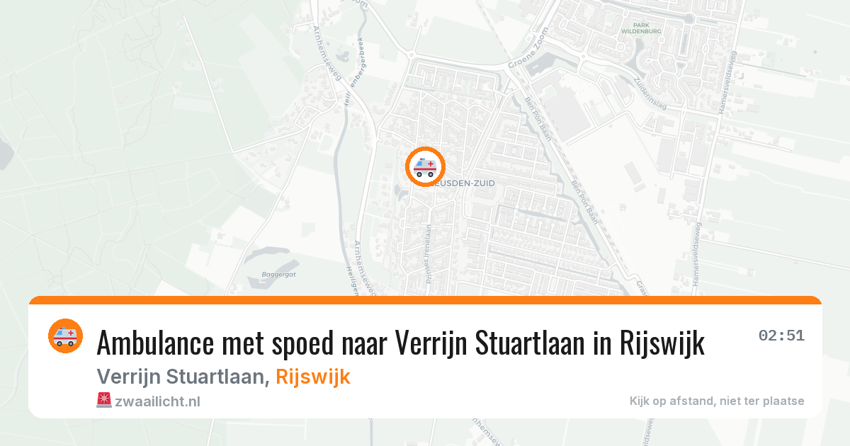 Ambulance met spoed naar Verrijn Stuartlaan in Rijswijk — 18 jan 2026