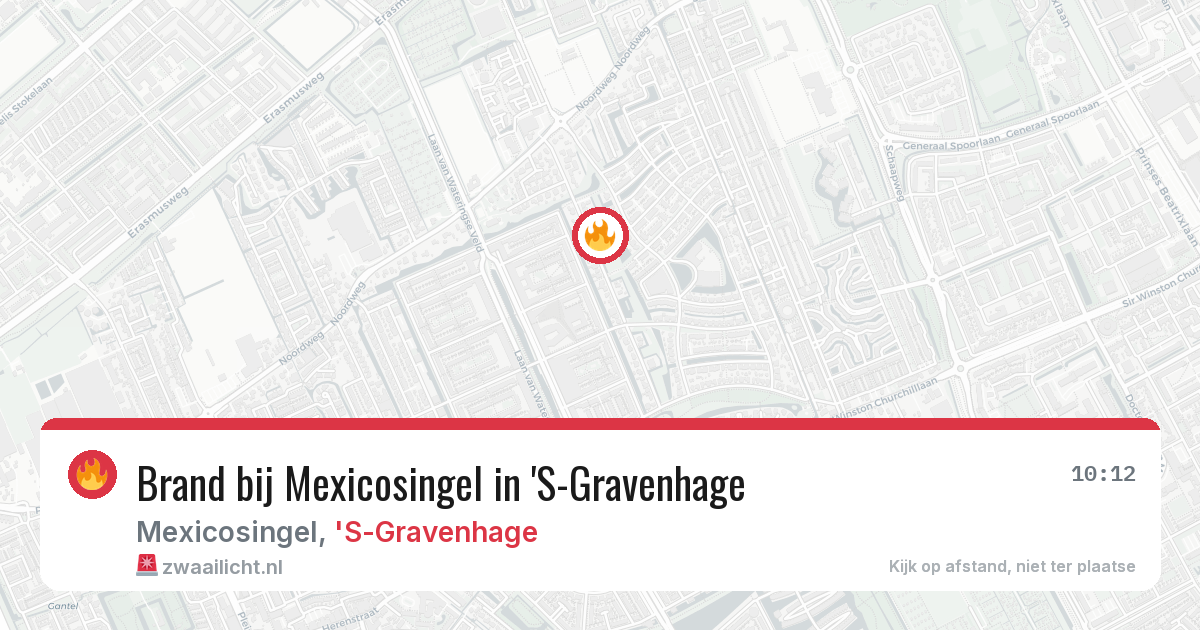 Brand bij Mexicosingel in 'S-Gravenhage — 20 jun 2026