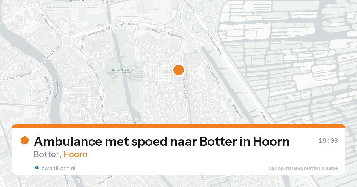 Ambulance met spoed naar Botter in Hoorn — 7 feb 2026