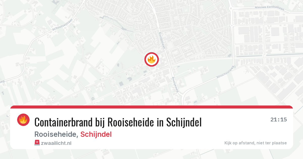 Containerbrand bij Rooiseheide in Schijndel — 27 mei 2026