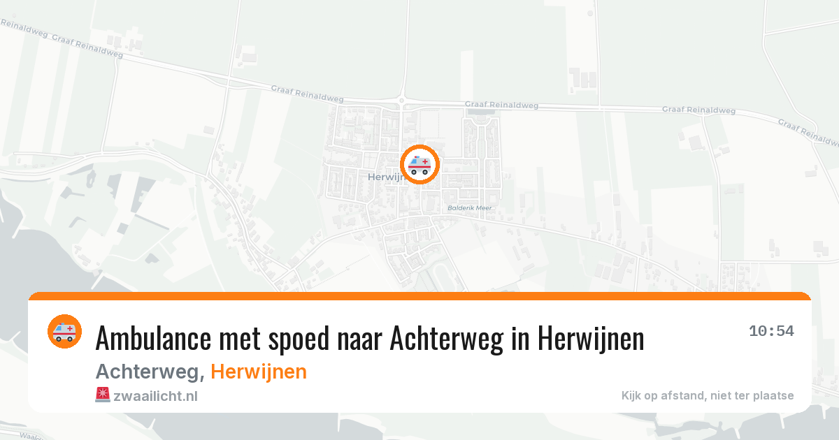 Ambulance met spoed naar Achterweg in Herwijnen — 5 apr 2026