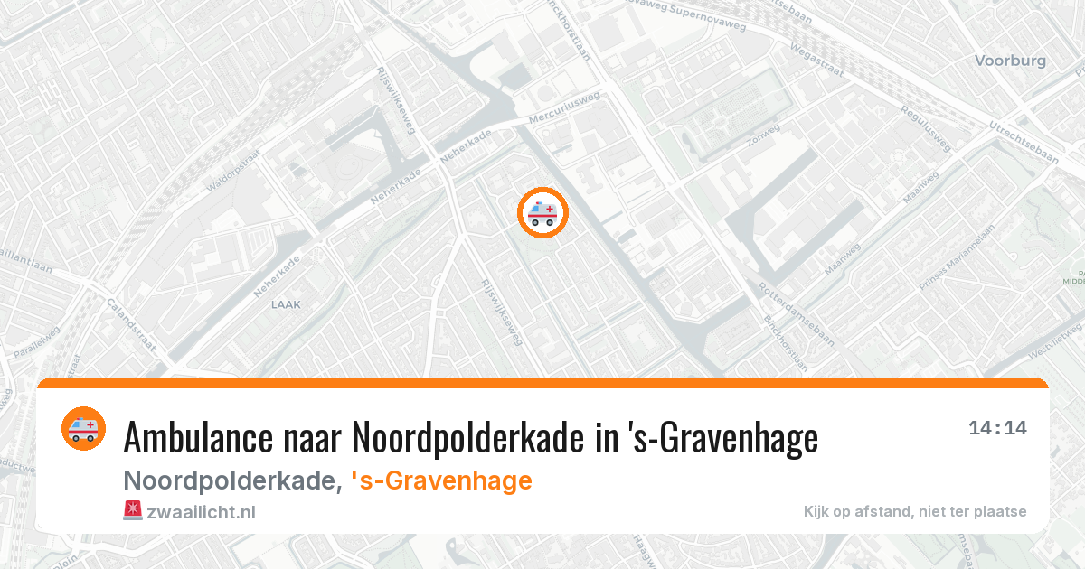 Ambulance naar Noordpolderkade in 's-Gravenhage — 11 aug 2026