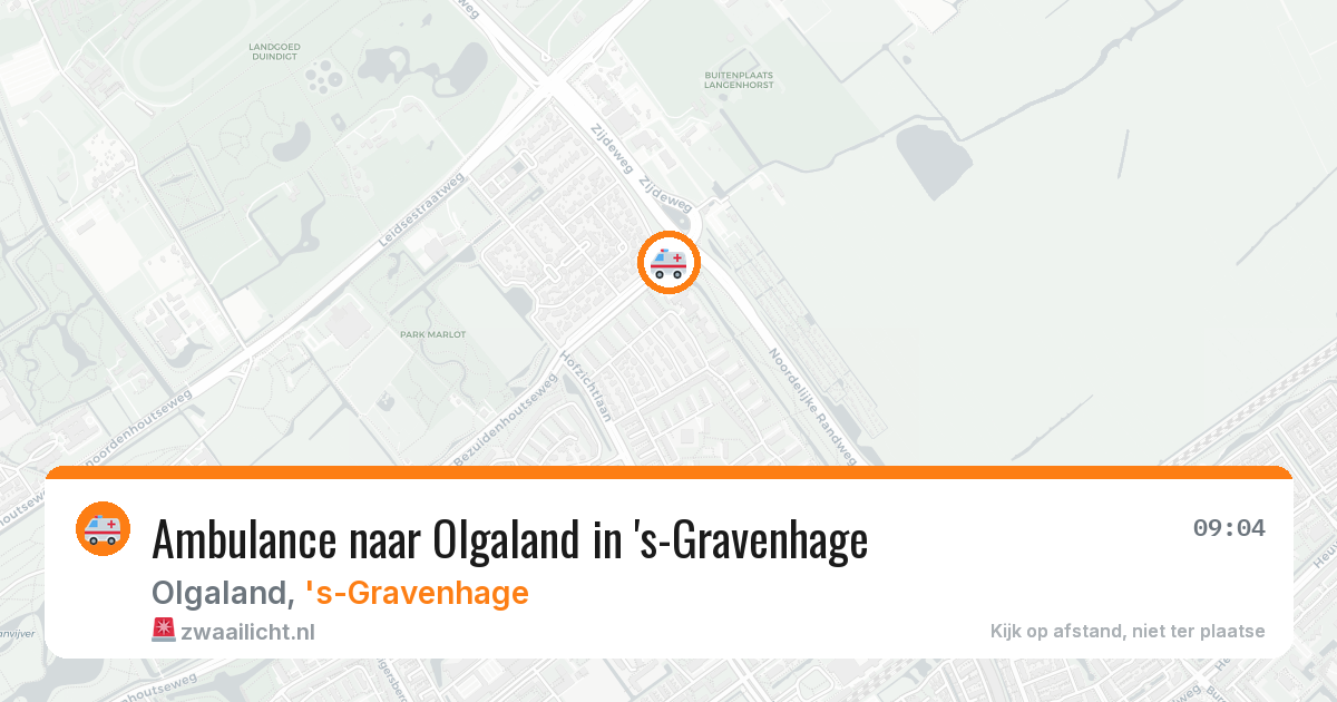 Ambulance naar Olgaland in 's-Gravenhage — 27 apr 2026