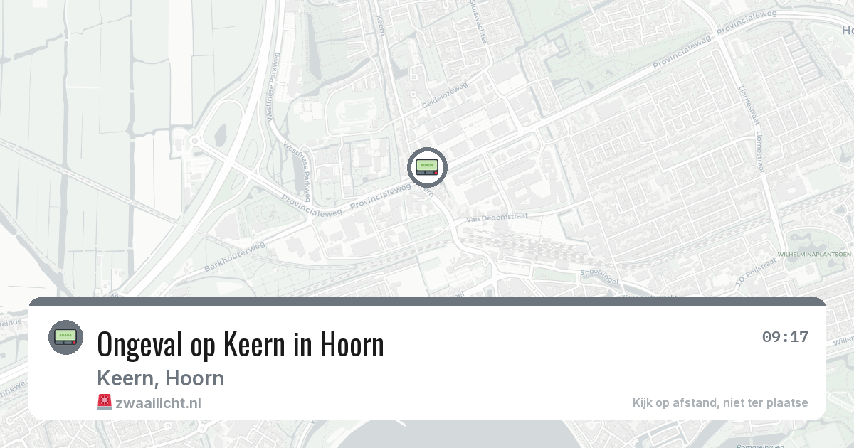 Ongeval op Keern in Hoorn — 9 mrt 2026