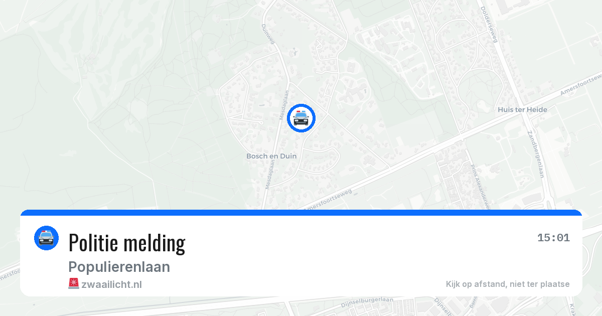 Politie melding — 6 apr 2026