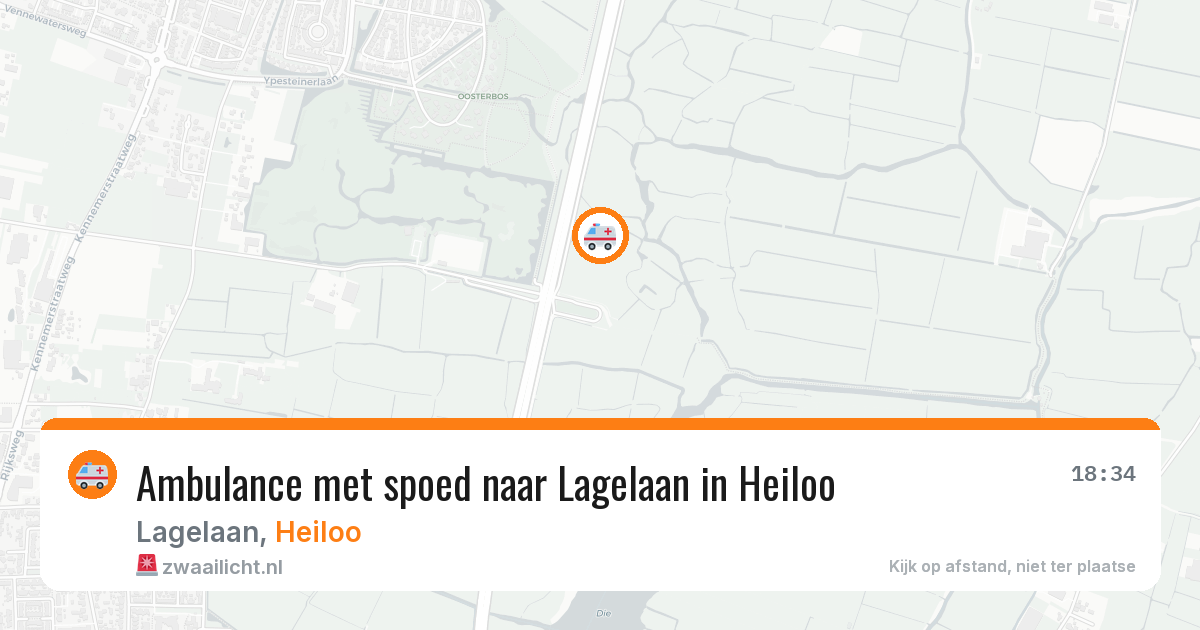 Ambulance met spoed naar Lagelaan in Heiloo — 14 mei 2026