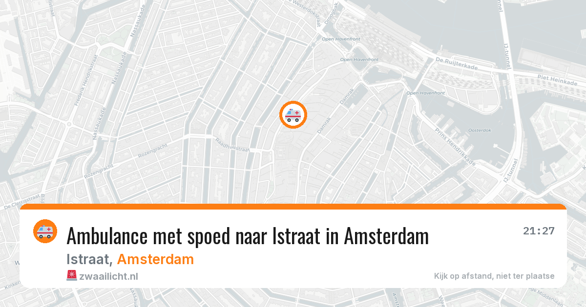 Ambulance met spoed naar Istraat in Amsterdam — 18 jun 2026