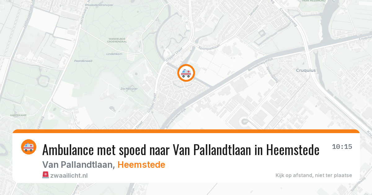 Ambulance met spoed naar Van Pallandtlaan in Heemstede — 7 jul 2026