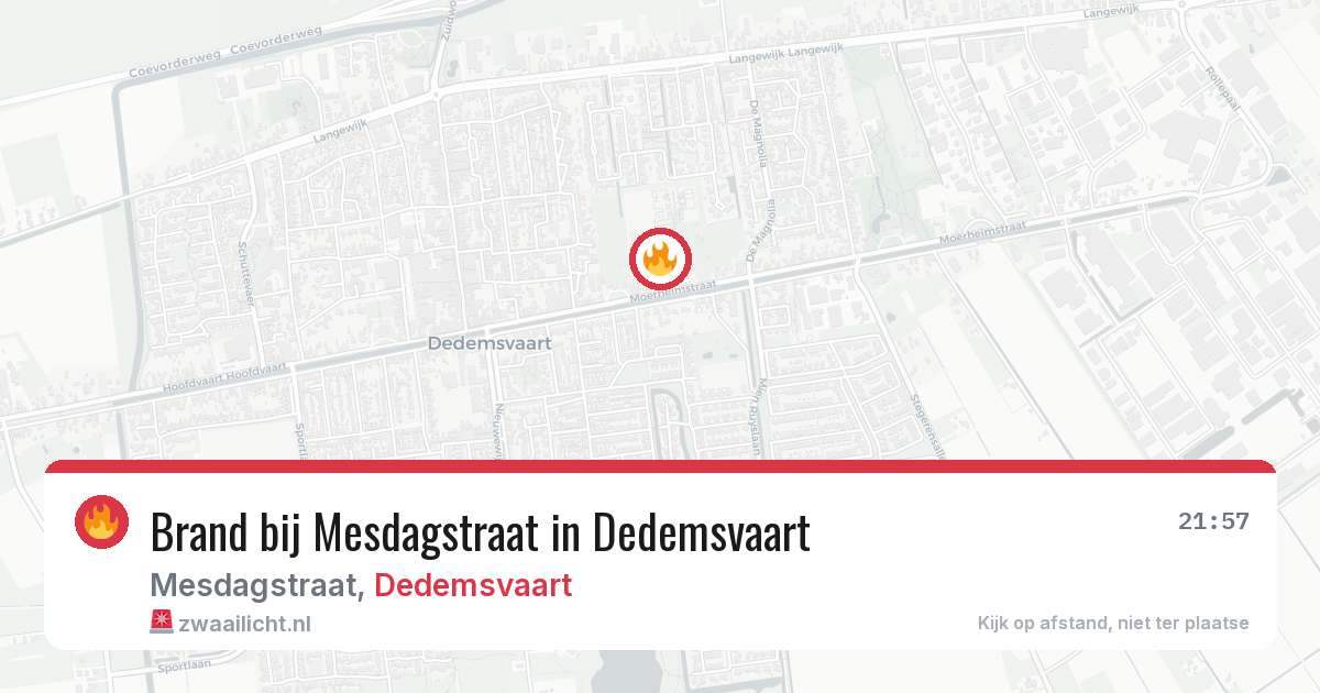 Brand bij Mesdagstraat in Dedemsvaart — 8 jun 2026