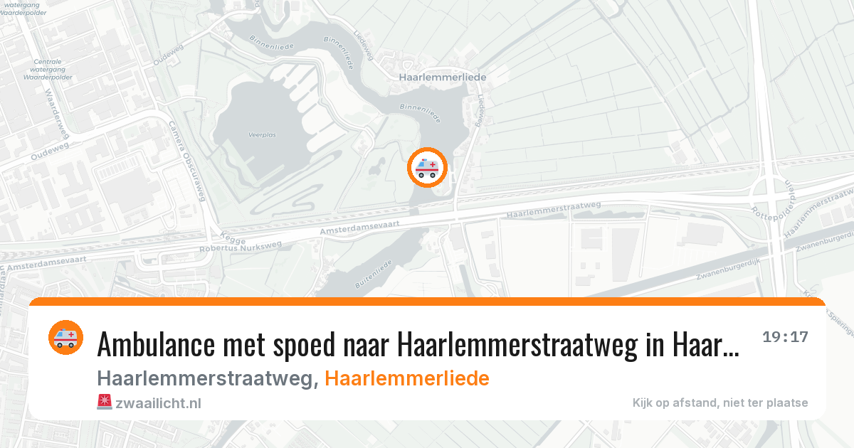 Ambulance met spoed naar Haarlemmerstraatweg in Haarlemmerliede — 22 mrt 2026