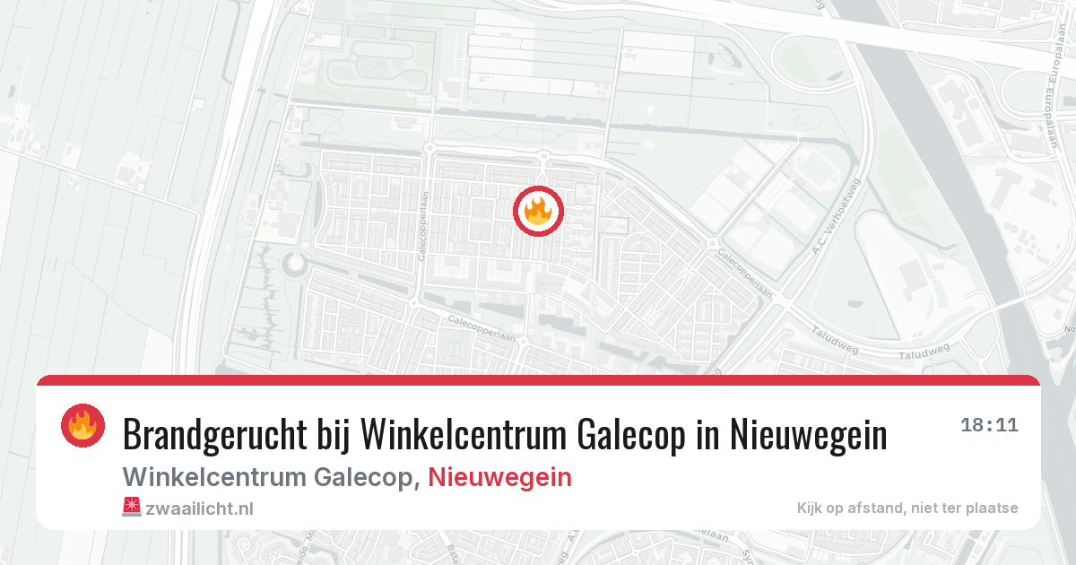 Brandgerucht bij Winkelcentrum Galecop in Nieuwegein — 21 mei 2026