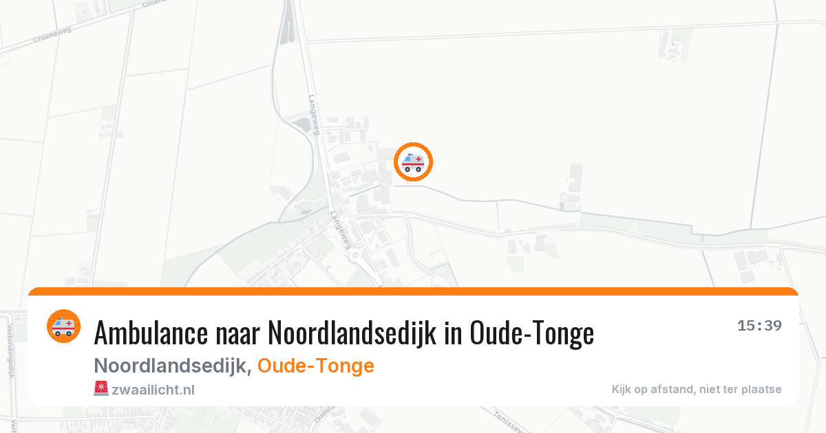 Ambulance naar Noordlandsedijk in Oude-Tonge — 13 mei 2026
