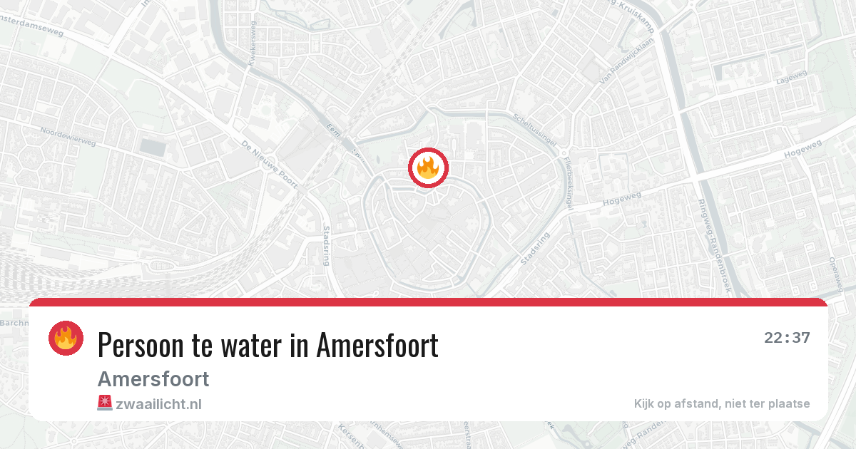 Persoon te water in Amersfoort — 8 jun 2026