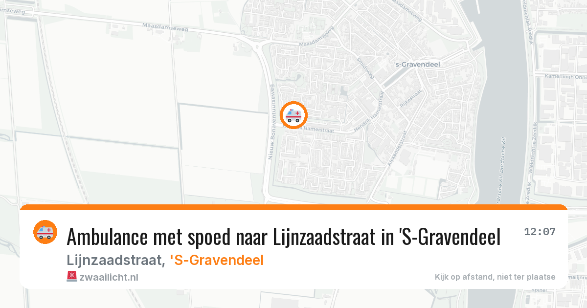 Ambulance met spoed naar Lijnzaadstraat in 'S-Gravendeel — 26 jan 2026