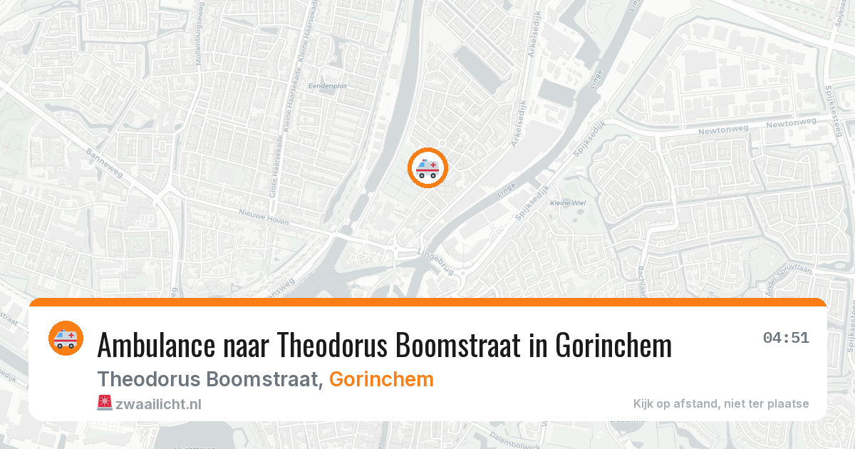 Ambulance naar Theodorus Boomstraat in Gorinchem — 30 jun 2026