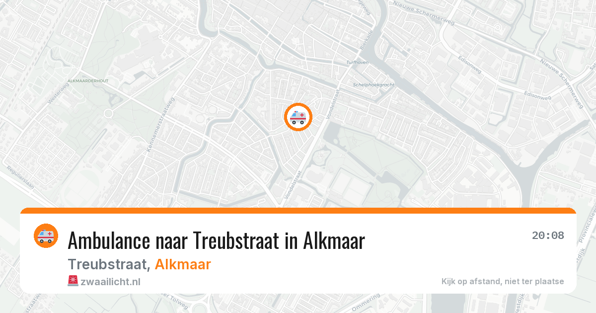 Ambulance naar Treubstraat in Alkmaar — 15 mrt 2026