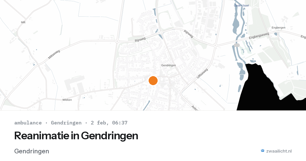 Reanimatie in Gendringen — 2 feb 2026