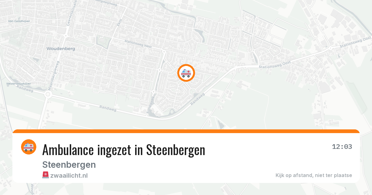 Ambulance ingezet in Steenbergen — 30 jan 2026
