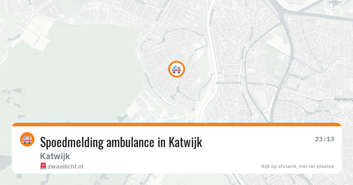 Spoedmelding ambulance in Katwijk — 14 mrt 2026