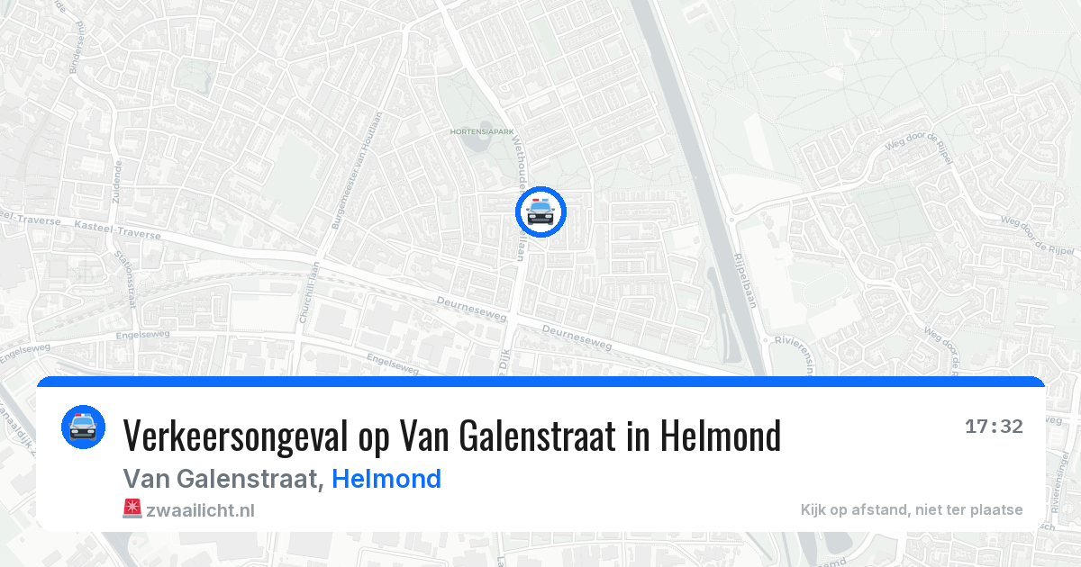 Verkeersongeval op Van Galenstraat in Helmond — 12 mei 2026