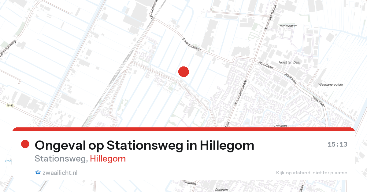 Ongeval op Stationsweg in Hillegom — 26 aug 2026