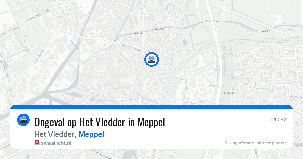 Ongeval op Het Vledder in Meppel — 4 jul 2026