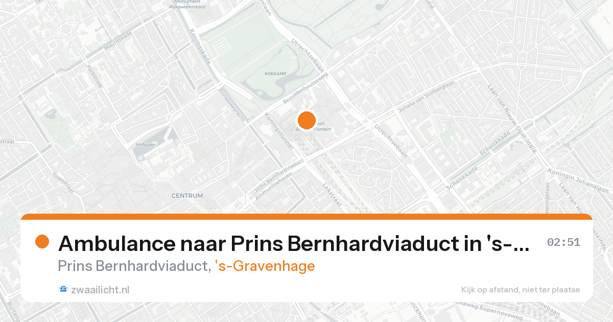 Ambulance naar Prins Bernhardviaduct in 's-Gravenhage — 16 aug 2026