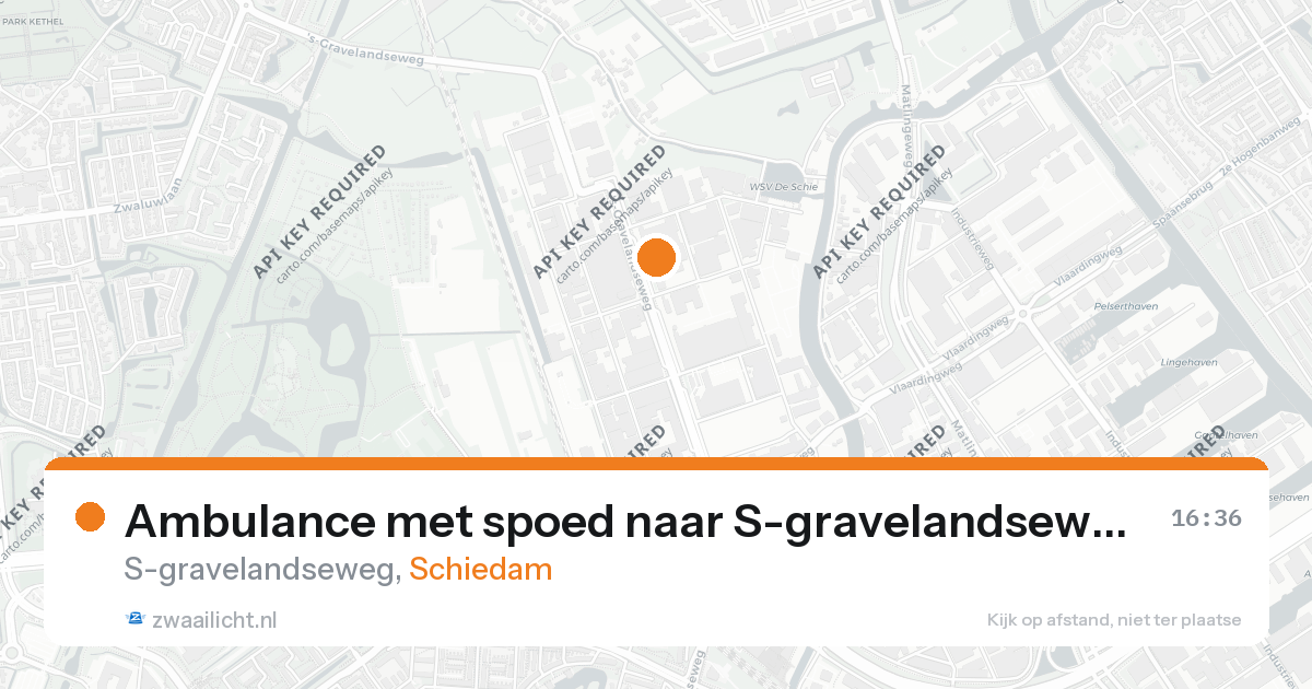 Ambulance met spoed naar S-gravelandseweg in Schiedam — 26 aug 2026