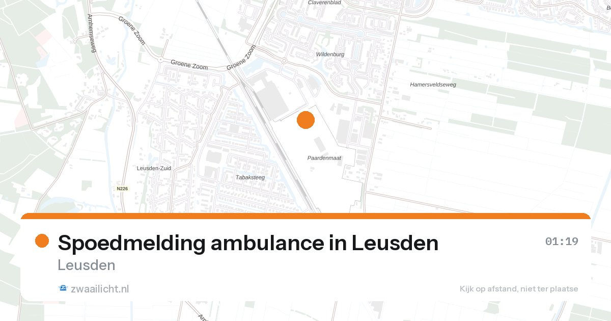 Spoedmelding ambulance in Leusden — 1 feb 2026