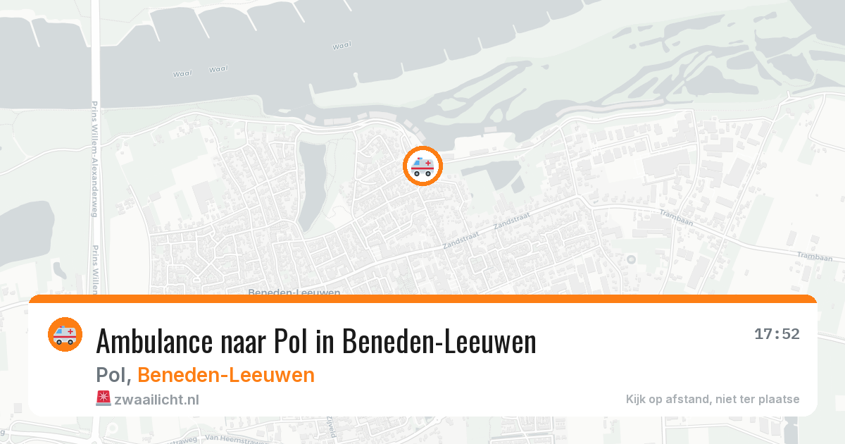 Ambulance naar Pol in Beneden-Leeuwen — 8 mrt 2026