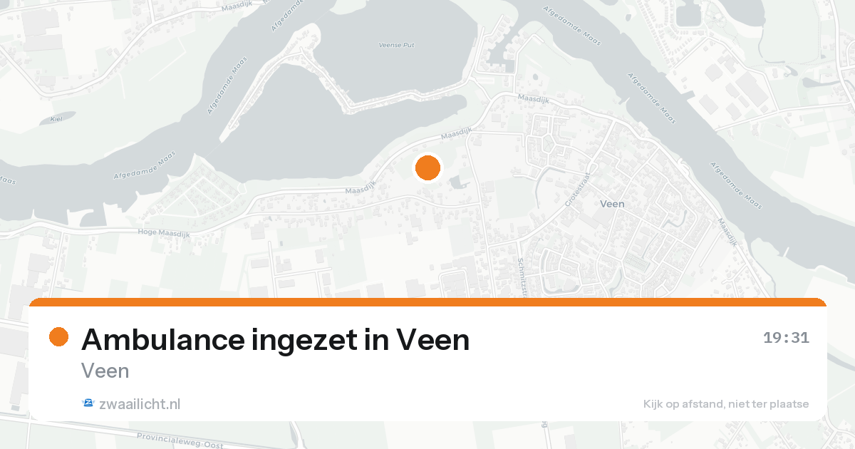 Ambulance ingezet in Veen — 14 aug 2026