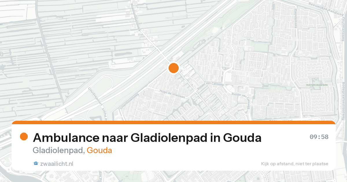 Ambulance naar Gladiolenpad in Gouda — 19 aug 2026