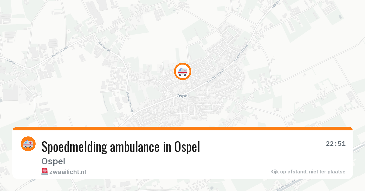 Spoedmelding ambulance in Ospel — 5 jul 2026