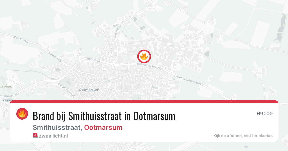 Brand bij Smithuisstraat in Ootmarsum — 7 mrt 2026