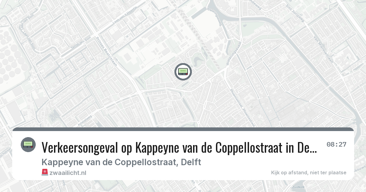 Verkeersongeval op Kappeyne van de Coppellostraat in Delft — 3 mrt 2026