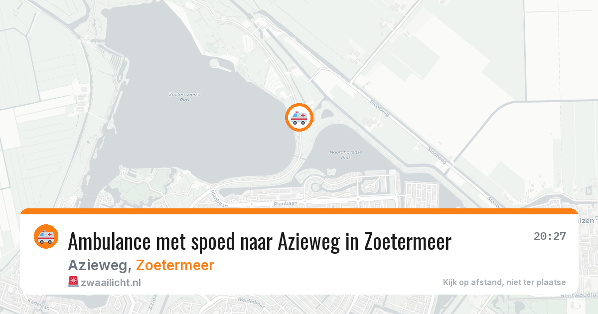 Ambulance met spoed naar Azieweg in Zoetermeer — 24 jul 2026