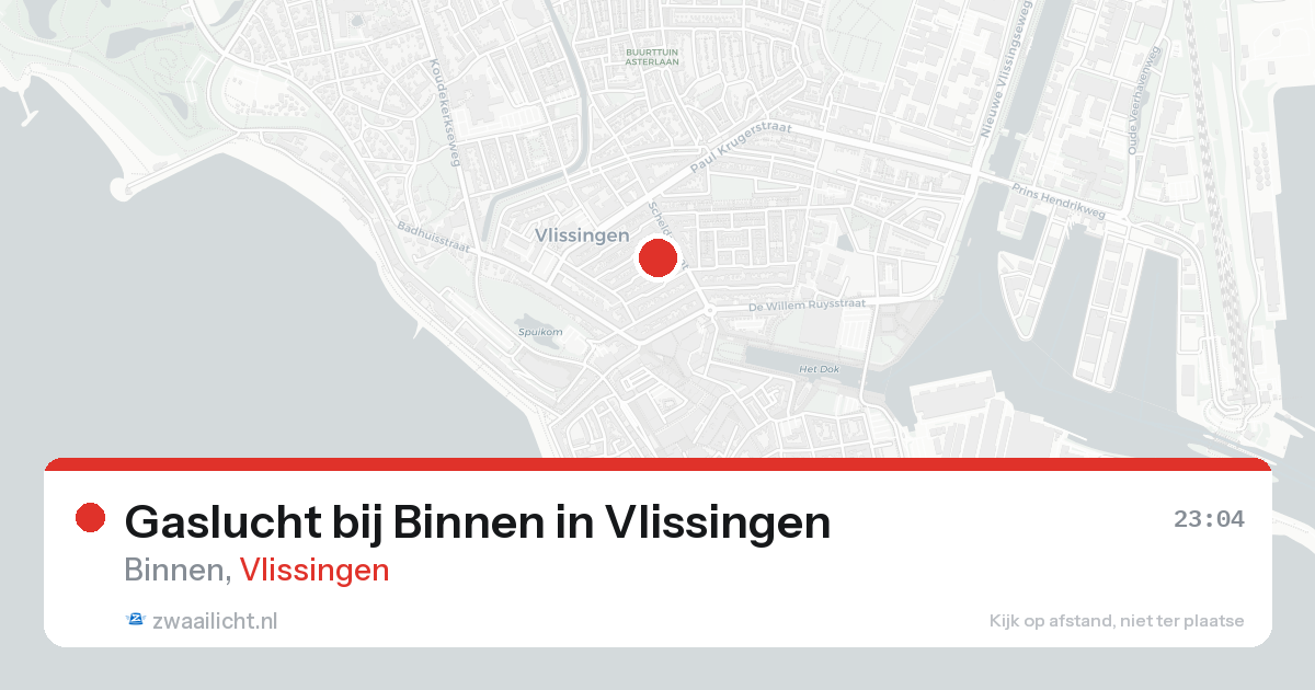 Gaslucht bij Binnen in Vlissingen — 7 feb 2026