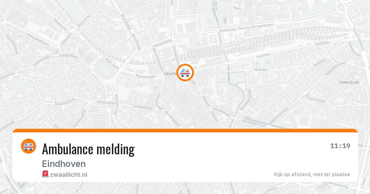 Ambulance melding — 1 mei 2026