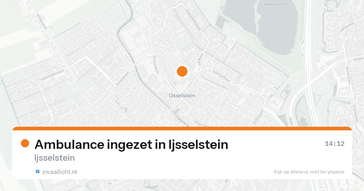 Ambulance ingezet in Ijsselstein — 30 jan 2026