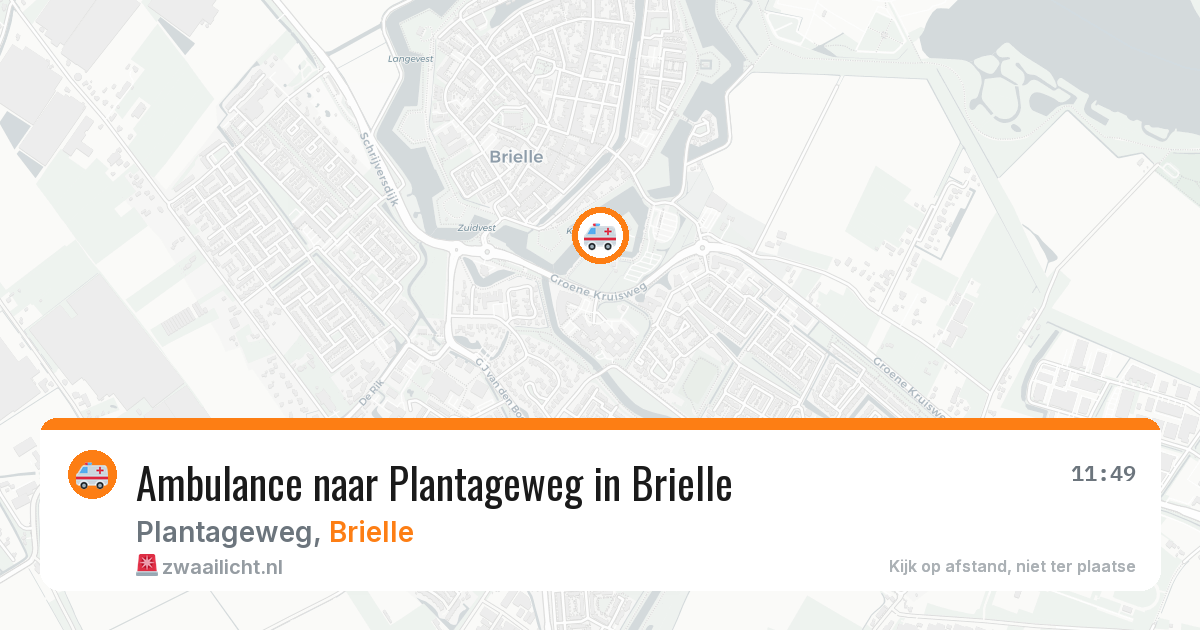 Ambulance naar Plantageweg in Brielle — 30 jun 2026