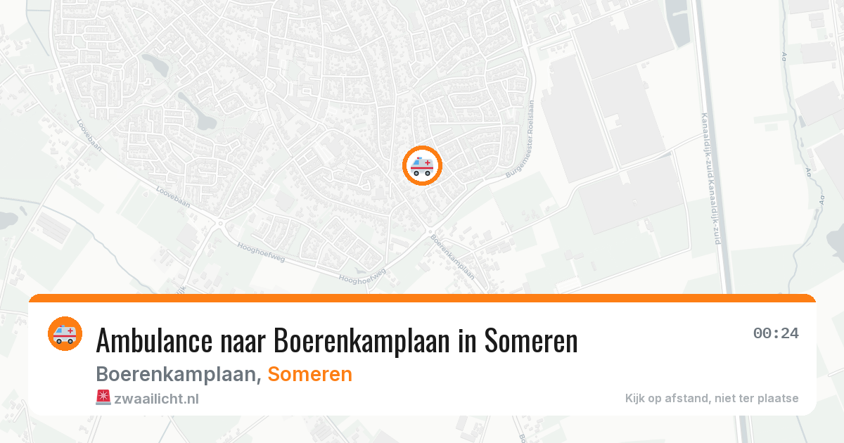Ambulance naar Boerenkamplaan in Someren — 20 jun 2026