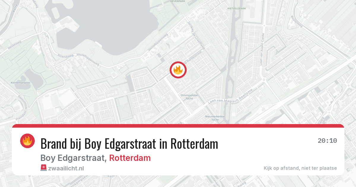 Brand bij Boy Edgarstraat in Rotterdam — 18 mei 2026