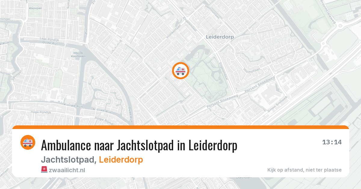 Ambulance naar Jachtslotpad in Leiderdorp — 4 aug 2026