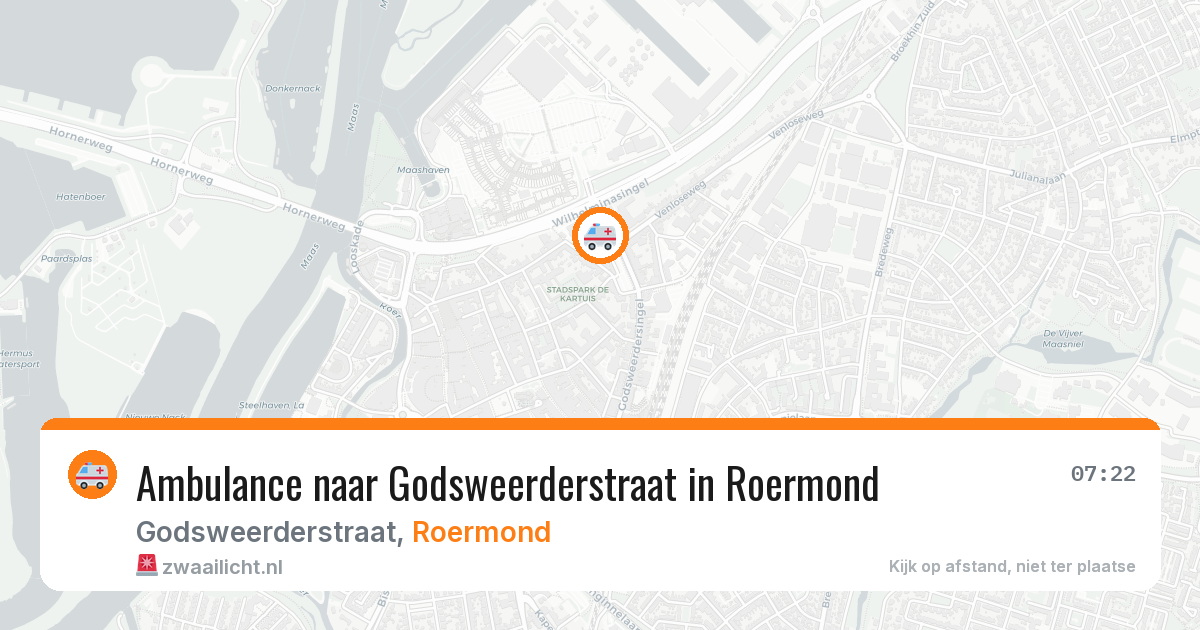 Ambulance naar Godsweerderstraat in Roermond — 2 jul 2026