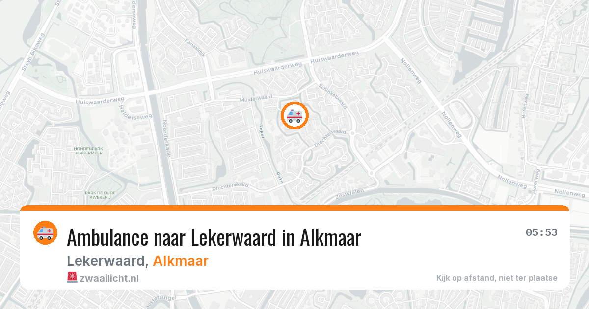 Ambulance naar Lekerwaard in Alkmaar — 9 feb 2026