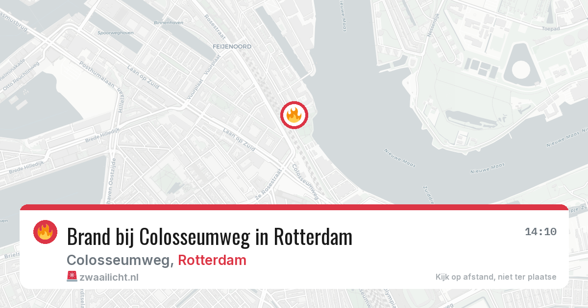 Brand bij Colosseumweg in Rotterdam — 30 mei 2026